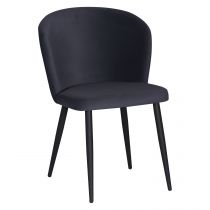 PIYAN- Chaise de repas- velours ANKA (L55*P59*H80cm)