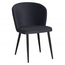 PIYAN- Chaise de repas- velours ANKA (L55*P59*H80cm)