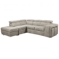 POSITANO II convertible gigogne,<br> Revêtement polyester Nabucco,<br>Pouf coffre