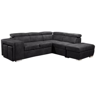 POSITANO II convertible gigogne,<br> Rev�tement polyester Nabucco,<br>Pouf coffre