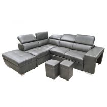 POSITANO II convertible gigogne,<br> Revêtemente Simili renforcé (leather gel),<br>Couchage 160cm