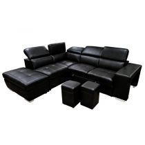 POSITANO II convertible gigogne,<br> Revêtemente Simili renforcé (leather gel),<br>Couchage 160cm