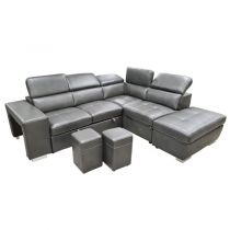 POSITANO II convertible gigogne,<br> Revêtemente Simili renforcé (leather gel),<br>Couchage 160cm