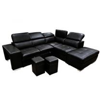 POSITANO II convertible gigogne,<br> Revêtemente Simili renforcé (leather gel),<br>Couchage 160cm
