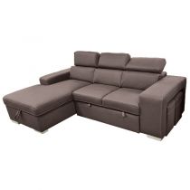 POSTO convertible gigogne 2 places,<br> Revêtement Polyester Tex,<br>Chaise longue et 2 poufs