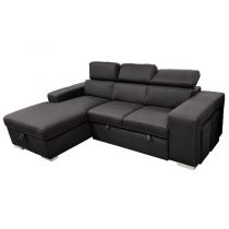 POSTO convertible gigogne 2 places,<br> Revêtement Polyester Tex,<br>Chaise longue et 2 poufs