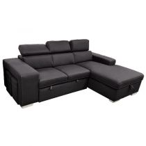 POSTO convertible gigogne 2 places,<br> Revêtement Polyester Tex,<br>Chaise longue et 2 poufs