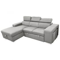 POSTO convertible gigogne 2 places,<br> Revêtement Simili renforcé (leather gel),<br>Chaise longue et 2 poufs