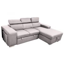 POSTO convertible gigogne 2 places angle droite, Revêtement Polyester Tex