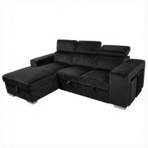 POSTO convertible gigogne 2 places angle reversible, Revêtement Velours