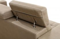 POSTO convertible gigogne 2 places reversible angle gauche, Revêtement Lin