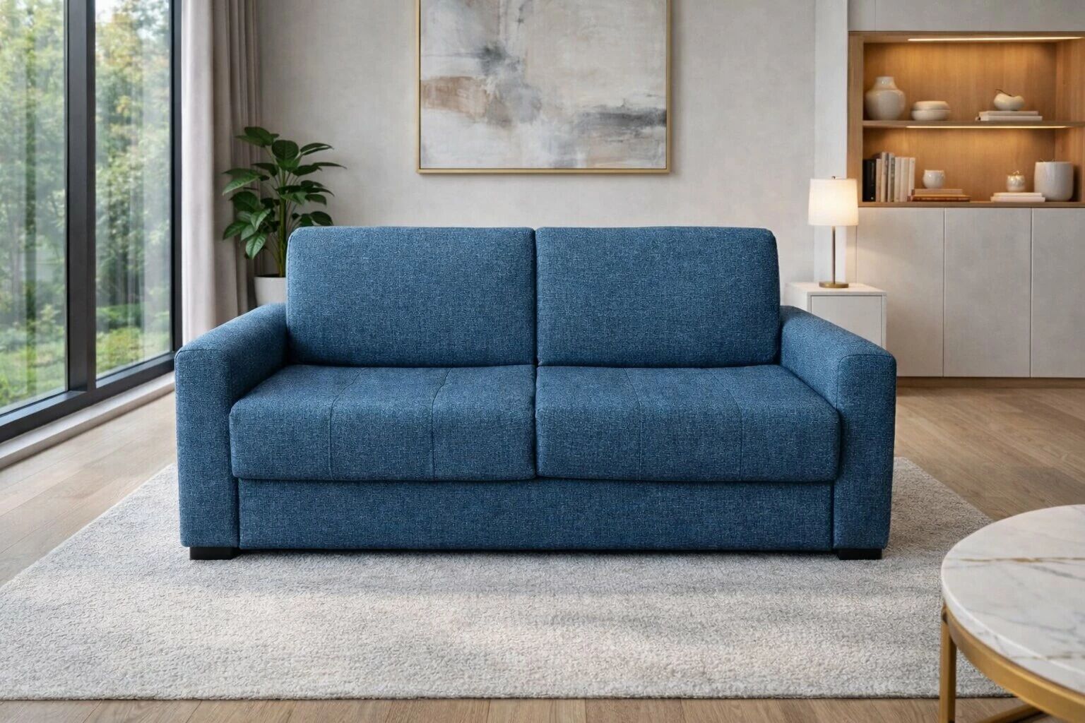 PRIMO22 Canap&eacute; convertible Rapido, Rev&ecirc;tement Tissu Artemis ou Luna, Couchage 120, 140 ou 160cm