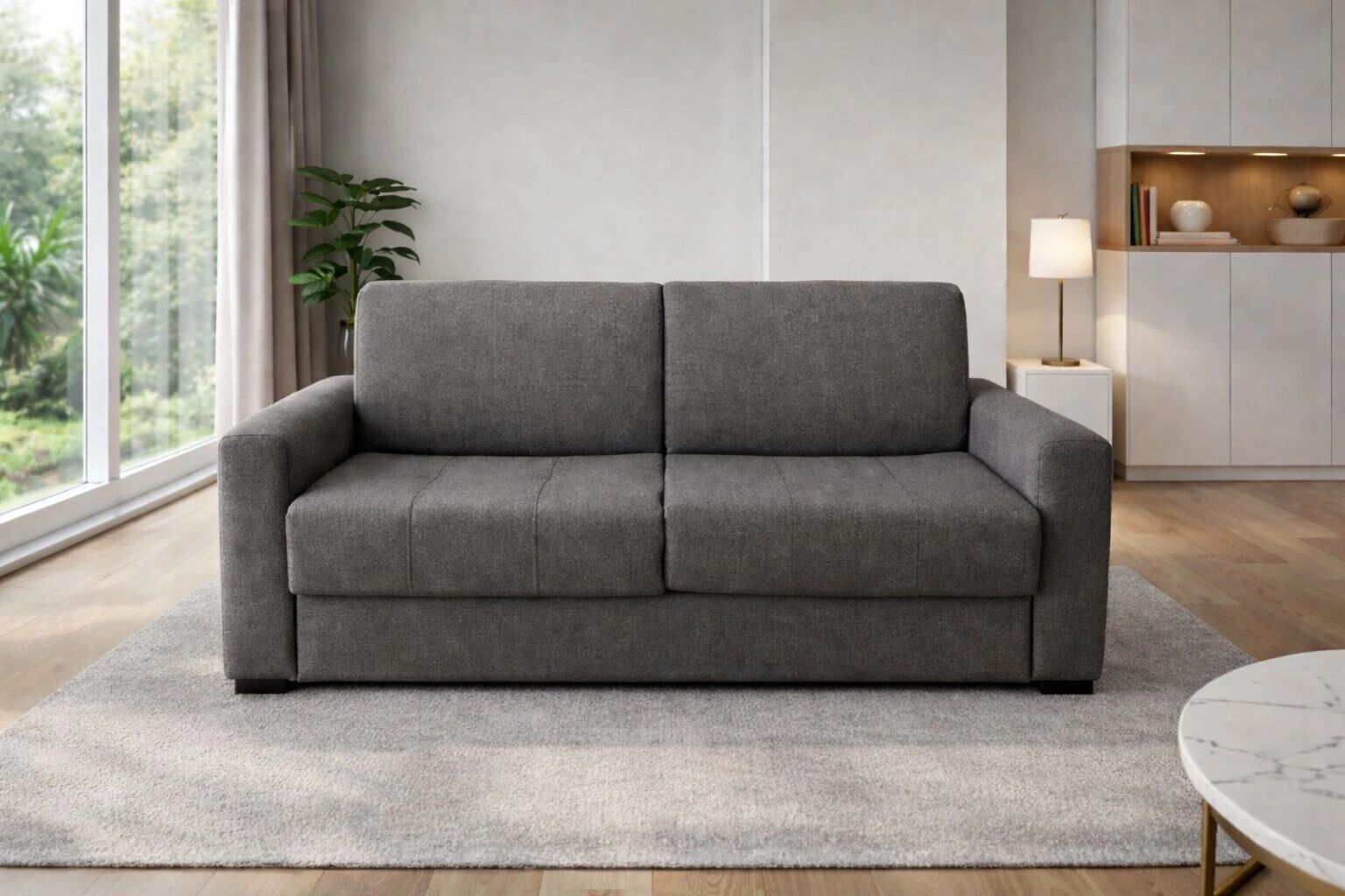 PRIMO22 Canap&eacute; convertible Rapido, Rev&ecirc;tement Tissu Artemis ou Luna, Couchage 120, 140 ou 160cm