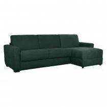  PRIMO22 CORNER, Canap&eacute; d\'angle convertible pour usage quotidien, rev&ecirc;tement Velours (Tiffany)