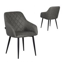 RARRA Chair(Anka 04-ConicKD-)Gris clair beige(L59*P63*H85cm)