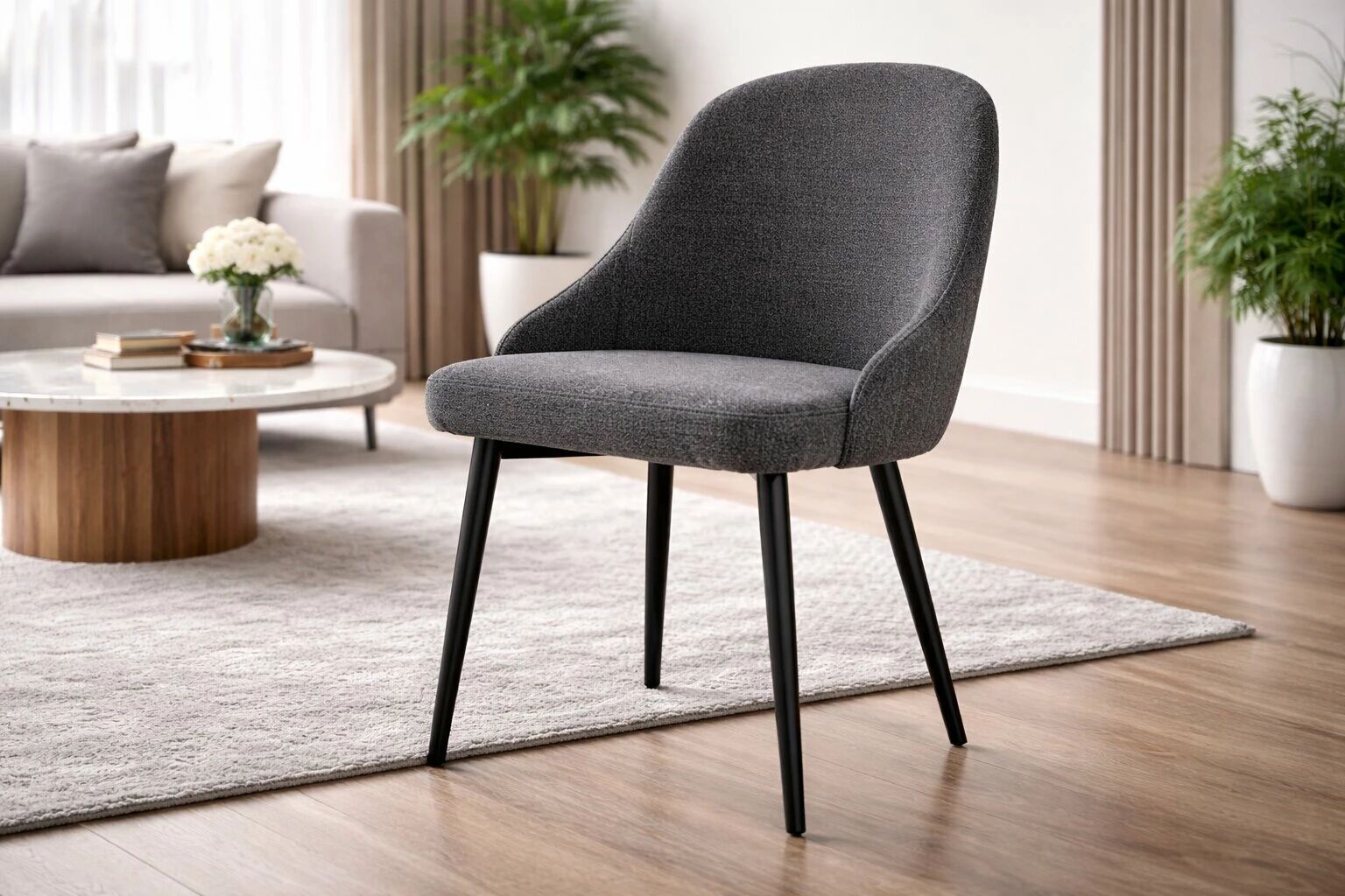 REMIS- Chaise de repas- TISSU KETEN (L49*P61*H91cm)