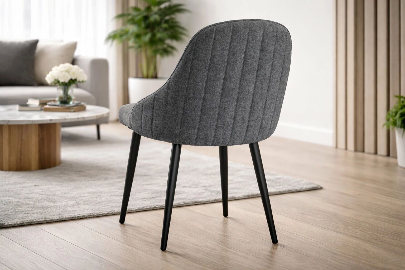 REMIS- Chaise de repas- TISSU KETEN (L49*P61*H91cm)