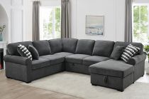 RENO(7080) 2p GAUCHE(232cm)+2p lit(297cm)+MéridienneDROIT(160cm)