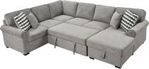 RENO(7080) 2p GAUCHE(232cm)+2p lit(297cm)+MéridienneDROIT(160cm)