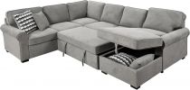 RENO(7080) 2p GAUCHE(232cm)+2p lit(297cm)+MéridienneDROIT(160cm)