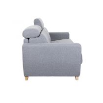 ROMINA, Convertible Rapido, tissu velours, Couchage quotidien 120, 140 et 160cm