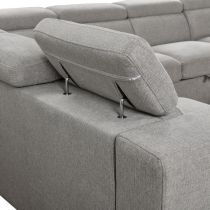 ROOM-U(7018DJ)meridien DROIT sofabed GRIS CLAIR(Belfast41)(312*249cm)