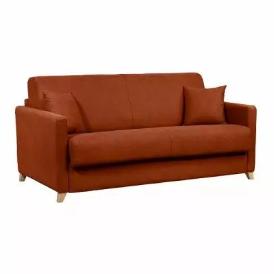 SANDRINE, Convertible (velours) Usage quotidien, Rev�tement Velours Tiffany, couchage 140 cm