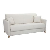 SANDRINE, Convertible Usage quotidien, Revêtement Tissu Artemis ou Luna, couchage 140 cm