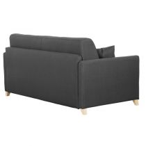 SANDRINE, Convertible Usage quotidien, Revêtement Velours Tiffany, couchage 140 cm