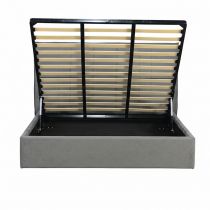 SATURNO, Lit coffre existe en plusieurs dimensions en velours, avec option matelas Aloe Vera 18cm