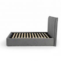 SATURNO, Lit coffre existe en plusieurs dimensions en velours, avec option matelas Aloe Vera 18cm