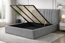 SATURNO, Lit coffre existe en plusieurs dimensions en velours