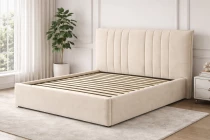 SATURNO, Lit coffre existe en plusieurs dimensions en velours