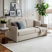 SIMPLY, Canapé convertible Rapido, Couchage quotidien 120cm en tissu Artemis