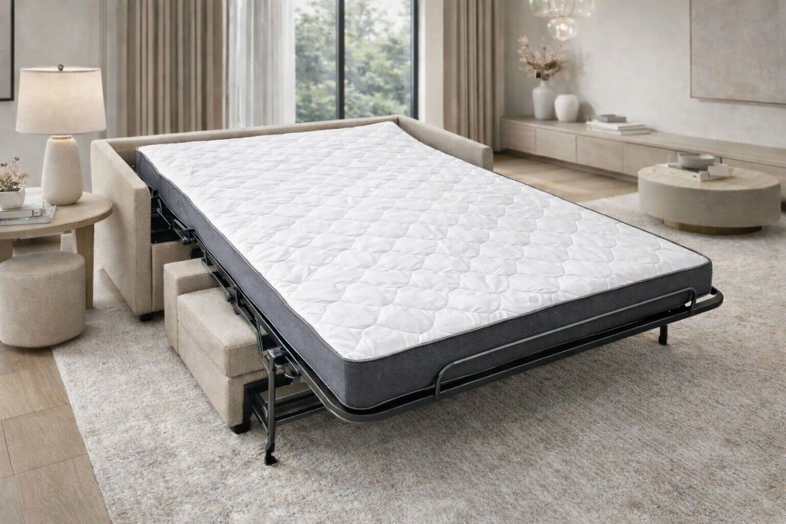 SIMPLY, Canap&eacute; convertible Rapido, Couchage quotidien 140cm en tissu Artemis