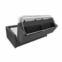 SIMPLY, Canap&eacute; convertible Rapido, Couchage quotidien 140cm en tissu Beige