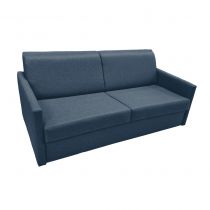 SIMPLY, Canapé convertible Rapido, Couchage quotidien 140cm en tissu Bleu foncé