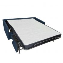SIMPLY, Canapé convertible Rapido, Couchage quotidien 140cm en tissu Bleu foncé
