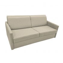 SIMPLY, Canapé convertible Rapido, Couchage quotidien 140cm en tissu Creme