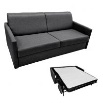 SIMPLY, Canapé convertible Rapido, Couchage quotidien 140cm en Velours