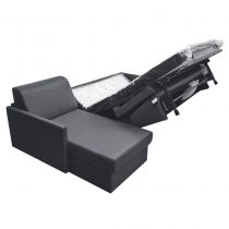 SIMPLY, Canapé d\'angle convertible Rapido, Couchage quotidien 140cm en tissu