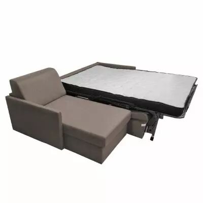 SIMPLY CORNER, Canap� d\'angle convertible Rapido, Couchage quotidien 120cm en tissu Artemis