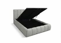 SNOW, Lit coffre en tissu boucl&eacute;