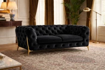 SOFINE, Canap&eacute; 2 places en velours