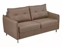 STAR, Canap&eacute; convertible usage quotidien, syst&egrave;me rapid\'lit (dit rapido) couchage 120cm en tissu TIFFANY