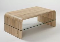 Table  Basse + Sous plateau Verre 100cm x 60cm