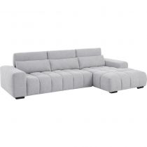 TALIA, Canapé d\'angle fixe en tissu 