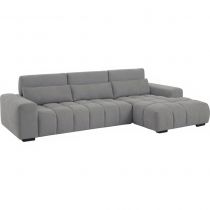 TALIA, Canapé d\'angle fixe en tissu 