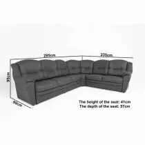 TEXAS, Canap&eacute; d\'angle r&eacute;versible en simili cuir