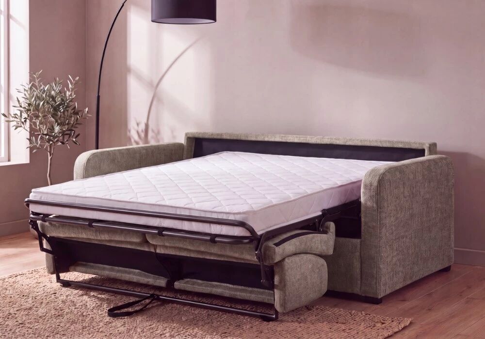 TOM, Convertible Rapido pour usage quotidien, couchage 140 cm en tissu Artemis